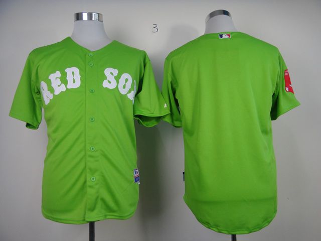 Men Boston Red Sox Blank Green MLB Jerseys->boston red sox->MLB Jersey